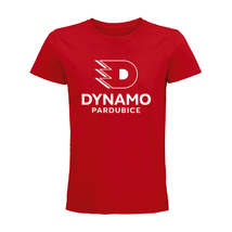 Tričko pánské organic white s bílým logem logo Dynamo