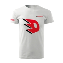 Tričko pánské dynamické logo D bílé HC Dynamo