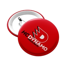 Placka Dynamo logo D červená