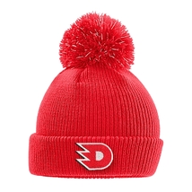 Kulich dětský červený Bobble vyšité logo D HC Dynamo