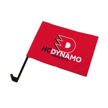 Vlajka s držákem na auto 1 ks logo HC Dynamo Pardubice