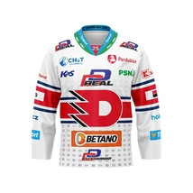 Originální dres HC Dynamo Pardubice 23/24 bílý (vánoční objednávky max. do 26. 11.)
