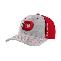 Kšiltovka pro dospělé šedo-červená logo D HC Dynamo Pardubice